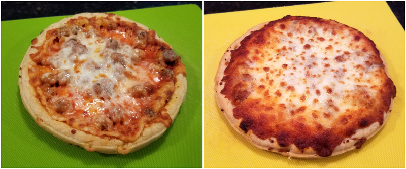 Microwave version (left), oven version (right)